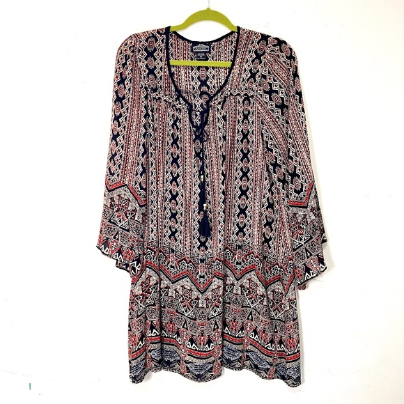 Angie Boho Mini Dress size M - Picture 1 of 7